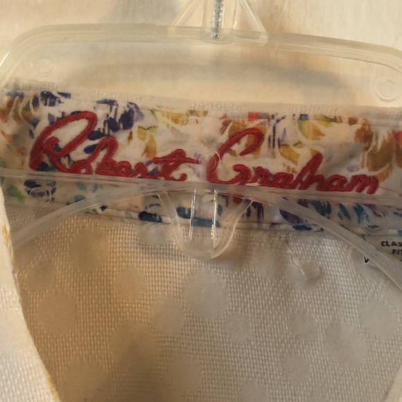 Robert Graham Classic Fit Dotted Sport Shirt Men’s Medium Graphic Flip Cuffs - Picture 2 of 10